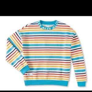 NWT ALDI Gear 2024 Capsule Collection Sweatshirt striped women’s XL